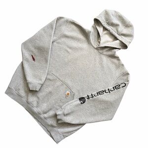 Carhartt Hoodie – Black Sleeve Spell Out